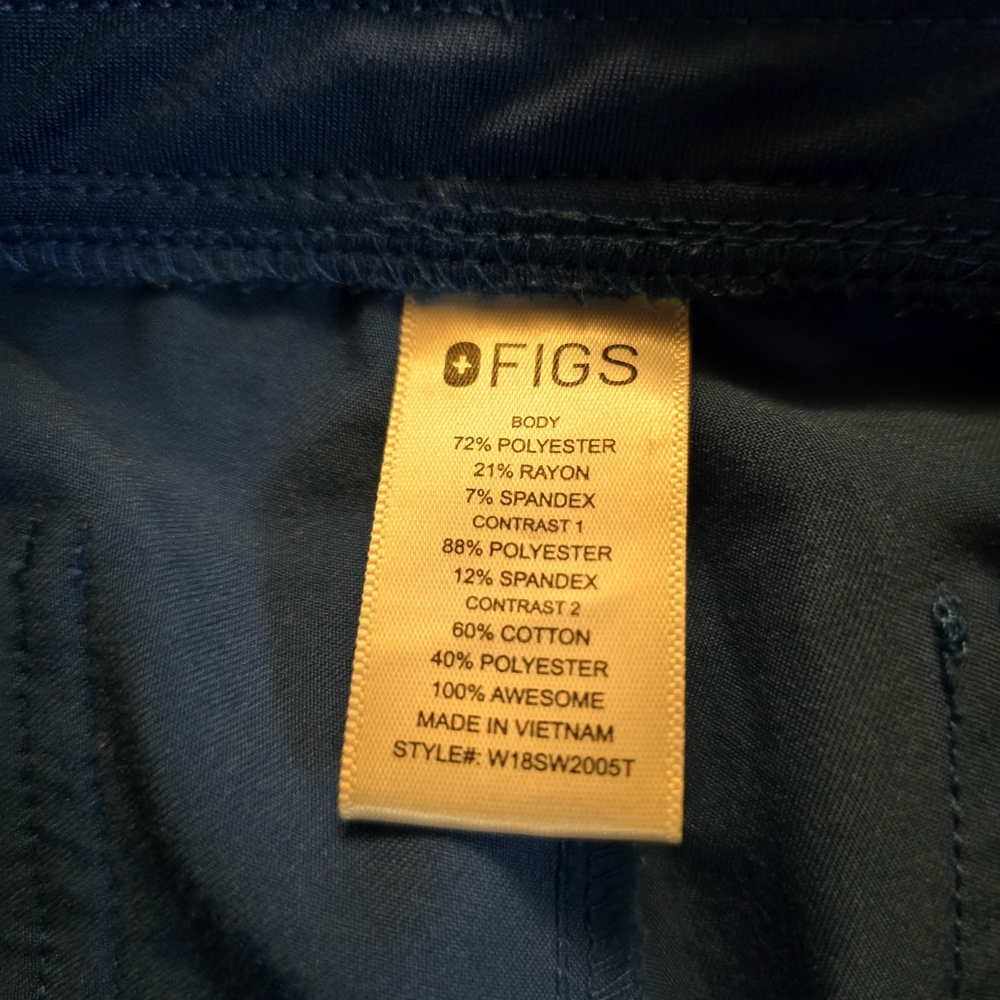 Figs Womens Vibrant Blue Scrub Joggers - Picture 6 of 10